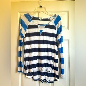 Long sleeve striped top